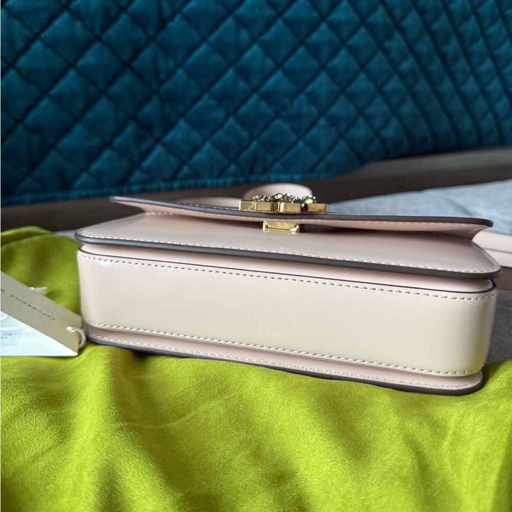 Tory Burch Eleanor E/W Rectangular Snake Crystal … - image 9